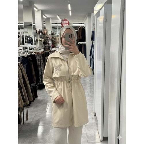 Yanı Taşlı Kap 140255 - Bej - 36 - AZRA08039-62968