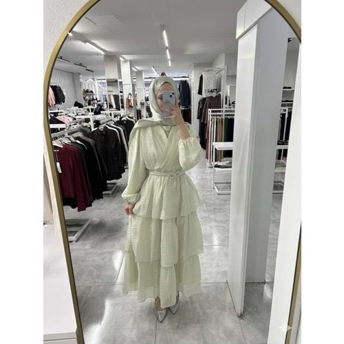 Elbise 32473 Puane - Mint Yeşili - S-M - AZRA08219-64242