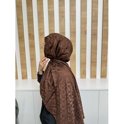 Ef Desen Şal 1106 - Acı Kahve - TEK BEDEN