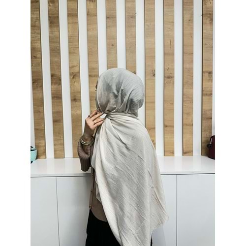 Bambu Şal 1636 - Bej - TEK BEDEN - AZRA08232-64296