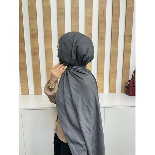 Bambu Şal 1636 - Füme - TEK BEDEN - AZRA08232-64298