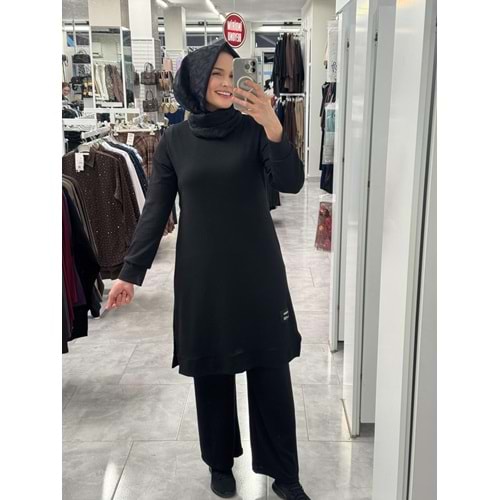 Burgu Kumaş Takım 1928 - Siyah - 44-46 - AZRA08239-64352