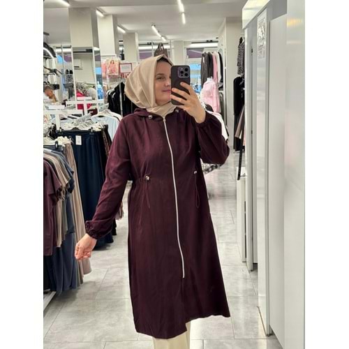 Beli Sıkmalı Modal Kap 1929 - Bordo - S-M