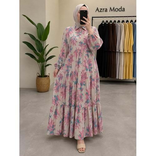 Elbise Kampanyalı 2209 - Pembe - S-M