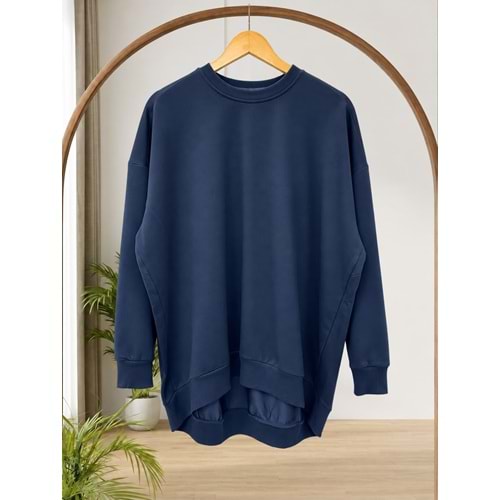 Oversize Sweat 2382 - Lacivert - TEK BEDEN