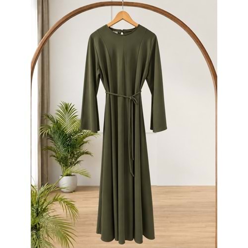 Oysho Parçalı Elbise 2007 - Yeşil - L-XL