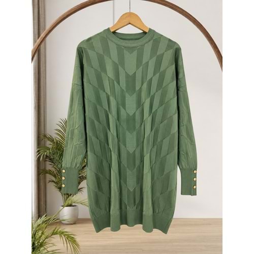 İrem Merserize Tunik 3293 - Mint Yeşili - TEK BEDEN