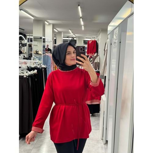 Yakası Garnili Tunik 2039 - Siyah - S-M