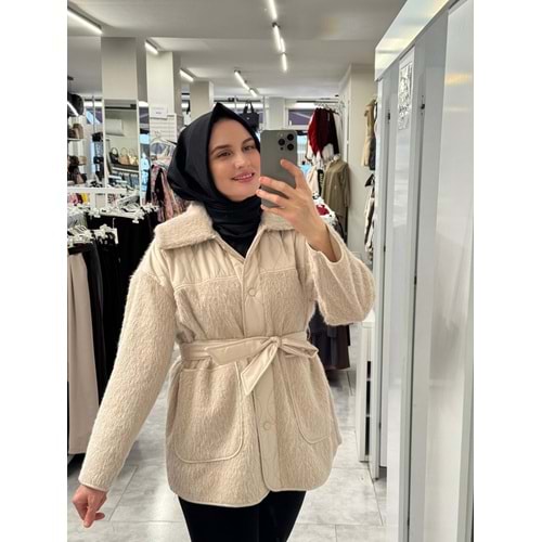 Kapitone Garnili Mont 37913 - Bej - TEK BEDEN