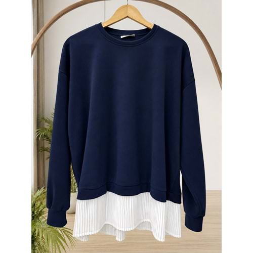Altı Piliseli Tunik 3037 - Lacivert - L-XL