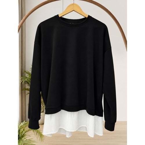 Altı Piliseli Tunik 3037 - Siyah - L-XL