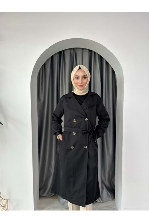 Trenchcoat 5853 KS11 - Siyah - 36 - AZRA04144-Siyah-36