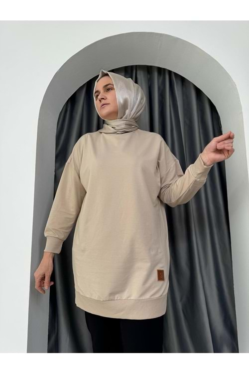 Armalı Düz Sweat Soul Puane 30644 - Bej - L-XL - AZRA04906-Bej-L-XL