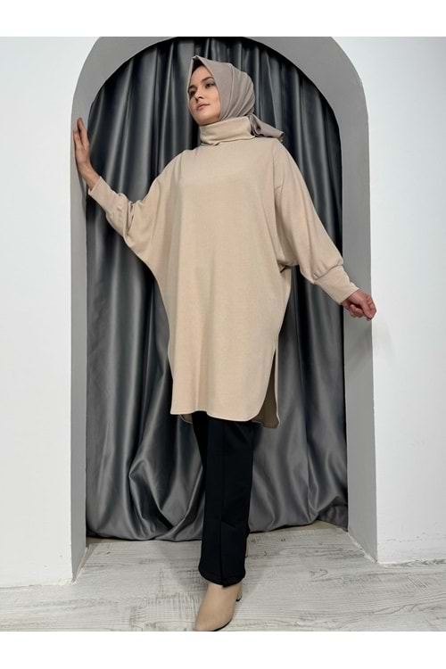 İkoll Yarasa Kol Oversize Tunik 33652