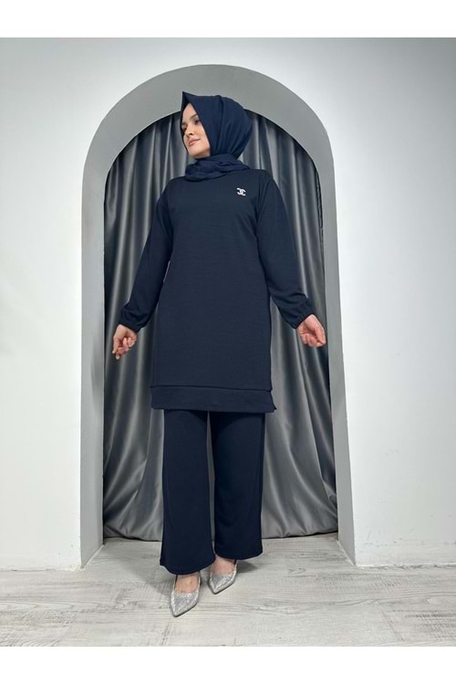 Armalı Takım Burgu Kumaş 1643 - azra fashion - Lacivert - 50-52 - AZRA05306-44185