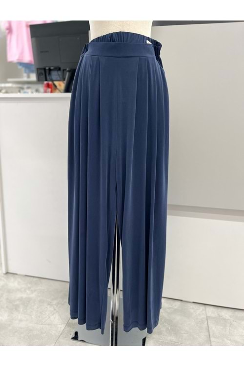 Pileli Modal Pantolon 4369 - Lacivert - S - AZRA05580-46267