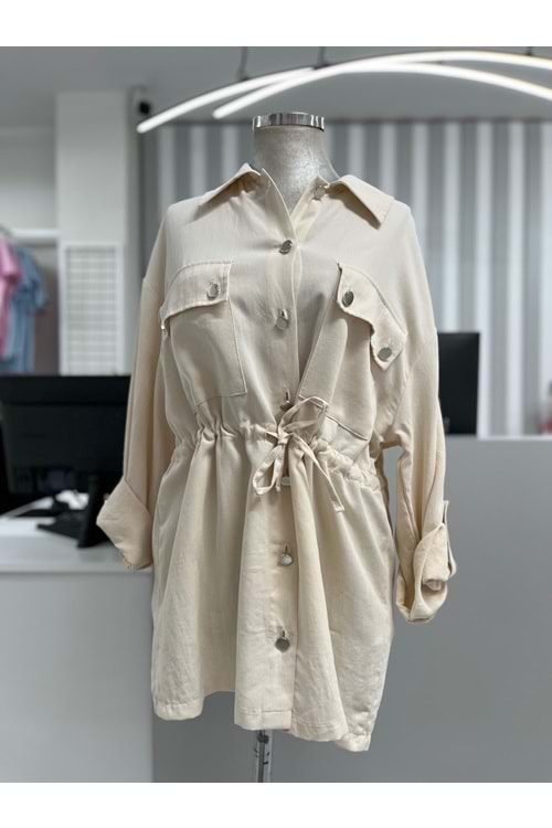 Torba Cepli Kısa Kap 34556 - Bej - TEK BEDEN - AZRA05587-46319