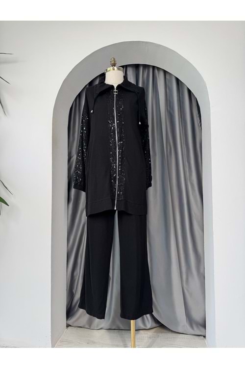 Pul Payet Keten Takım 120183 - Siyah - 36 - AZRA05701-46964