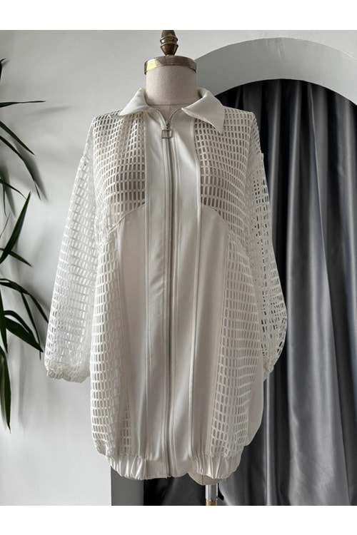 File Detaylı Kap 140123 - Beyaz - 38 - AZRA05738-47294