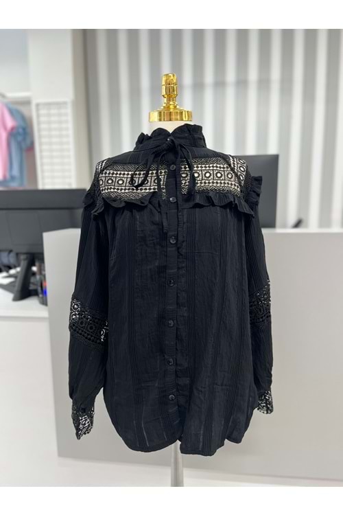 Bohemli Gömlek 1095 - Siyah - S