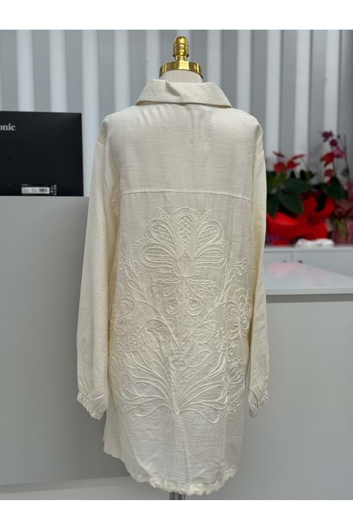 Nakışlı Kap 3262 - Ekru - L-XL