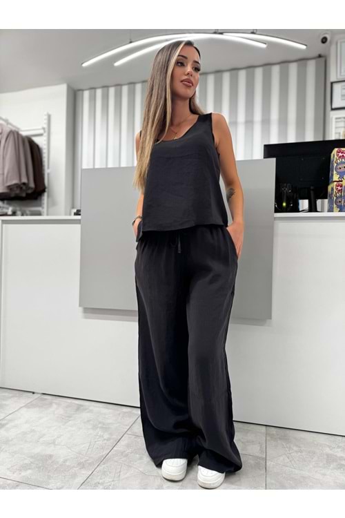 Modal Kumaş Takım 25893 - Siyah - S