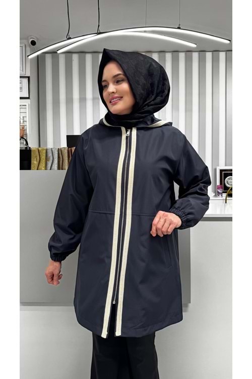 Önleri Şeritli Kap 2074 - Lacivert - L-XL