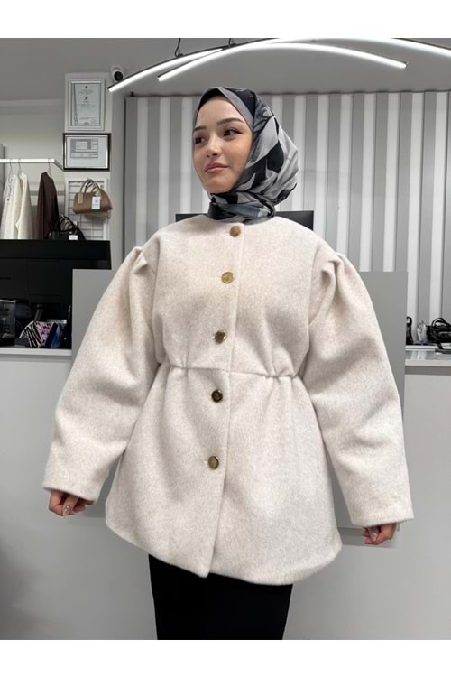 Tay Tüyü Ceket 2049 - Bej - 36