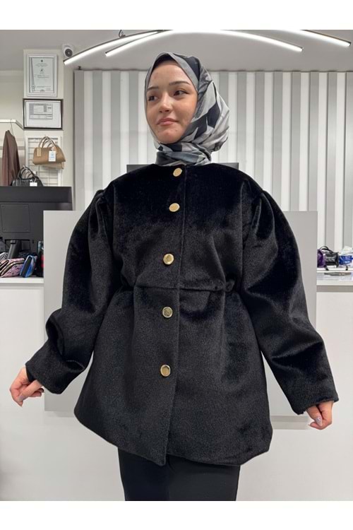 Tay Tüyü Ceket 2049 - Siyah - 38