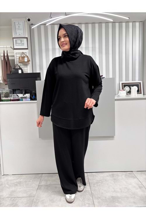 Eteği Oval Takım 1102 - Siyah - 42-44 - AZRA07085-56823