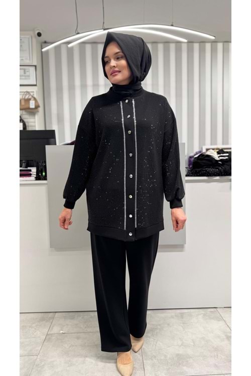 Premium Pullu Takım 120287 - Siyah - 40 - AZRA07119-57016