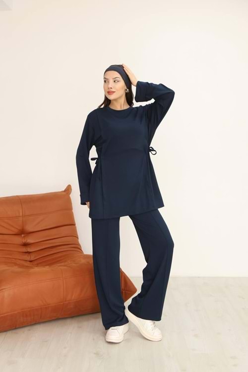 Yanları Bağlamalı Oysho Takım 26225 - Lacivert - XL - AZRA07147-57191