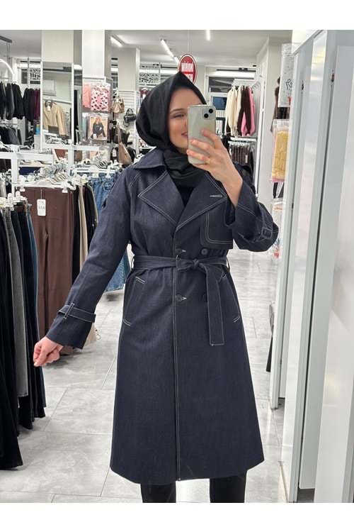 Kot Trenç 1351 - Lacivert - 42 - AZRA07327-Lacivert-42