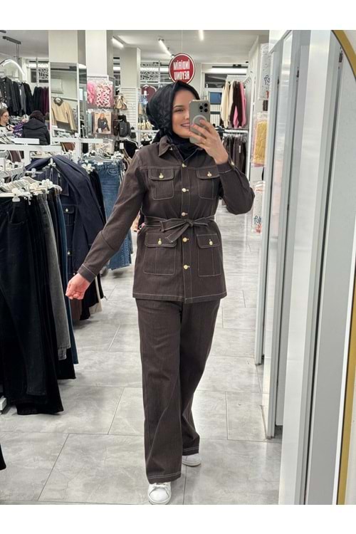 4 Cepli Kot Takım 3345 - Acı Kahve - 44 - AZRA07329-Acı Kahve-44