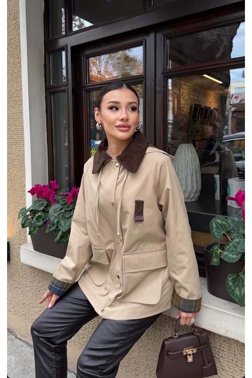 Büyük Cepli Kap 140210 - Bej - 40 - AZRA07333-Bej-40