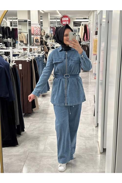 Tensel Takım 7424 - Mavi - L-XL - AZRA07371-Mavi-L-XL