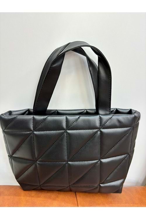 Kapitone Desenli Çanta 1748 - Siyah - TEK BEDEN