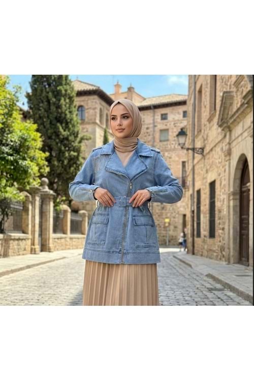Denim Ceket 7471 - Mavi - S-M