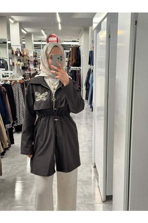 Yanı Taşlı Kap 140255 - Acı Kahve - 40 - AZRA08039-62966
