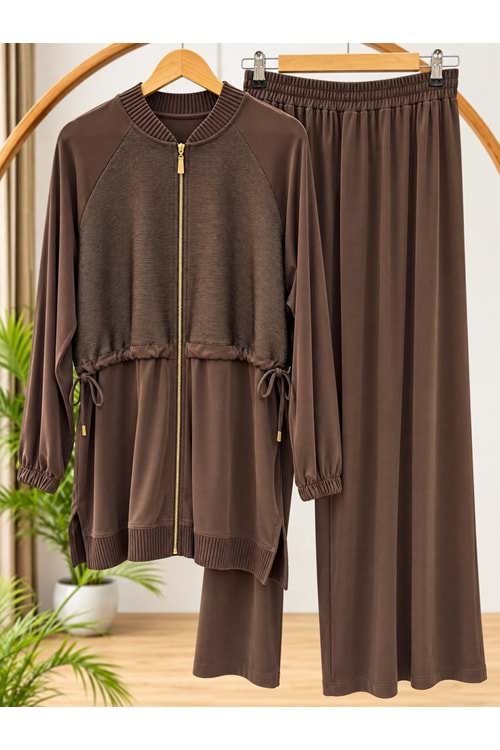 Önü Fileli Spor Takım 12256 - Acı Kahve - 42