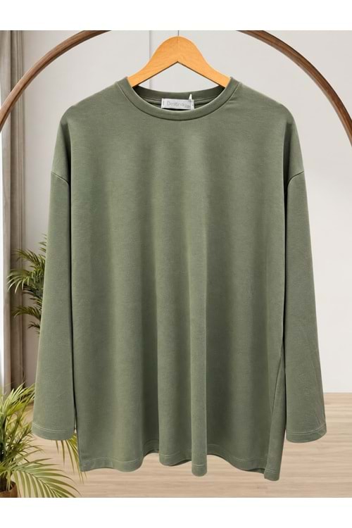 Oysho Salaş Tunik 27134 - Haki - TEK BEDEN