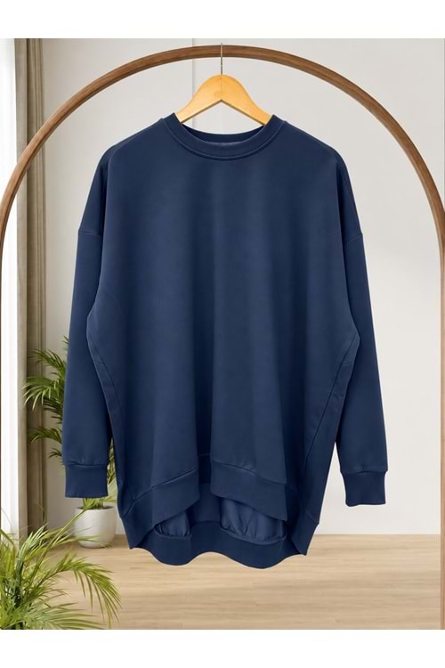 Oversize Sweat 2382 - Lacivert - TEK BEDEN
