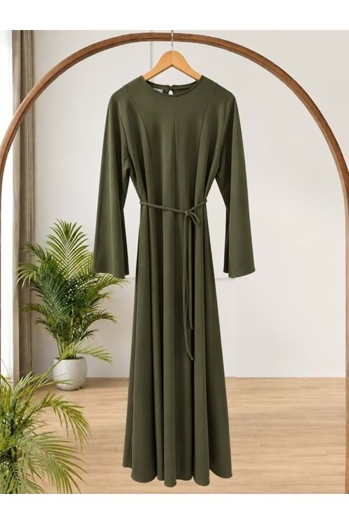 Oysho Parçalı Elbise 2007 - Yeşil - L-XL