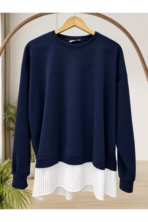 Altı Piliseli Tunik 3037 - Lacivert - L-XL