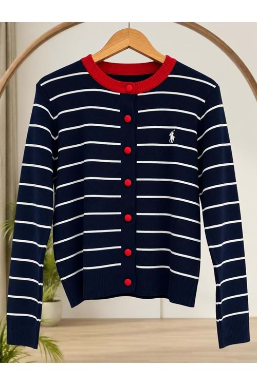 Polo Hırka 7077 - Lacivert - TEK BEDEN