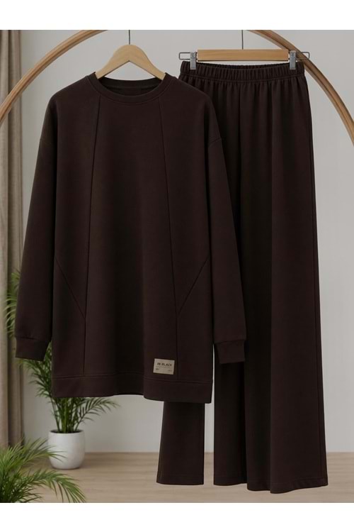 Kampanyalı Çapraz Çımalı Takım 2009 - Acı Kahve - L-XL - AZRA09225-72051