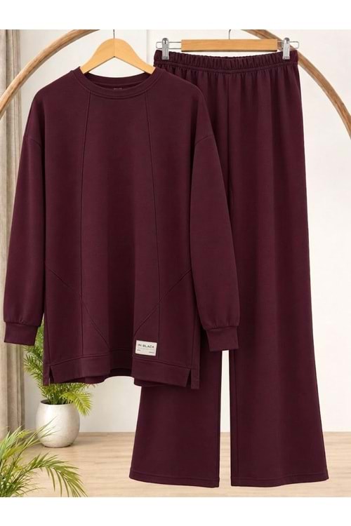 Kampanyalı Çapraz Çımalı Takım 2009 - Bordo - L-XL - AZRA09225-72053