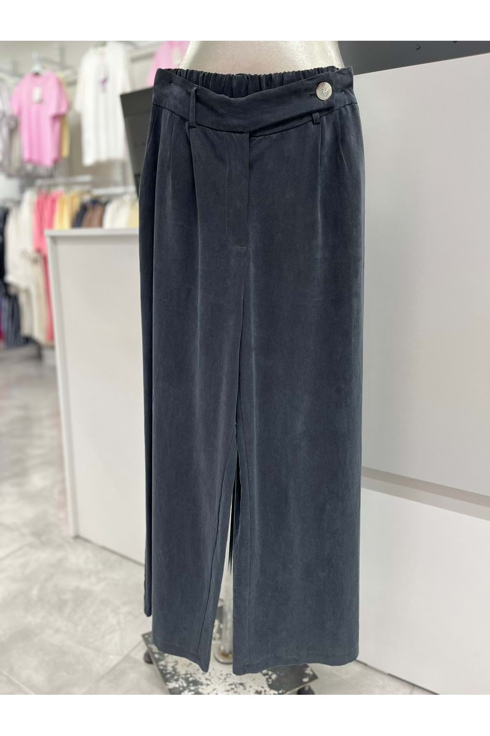 İkoll Modal Kemer Detaylı Pantolon 32815 - Siyah - M - AZRA05499-46064