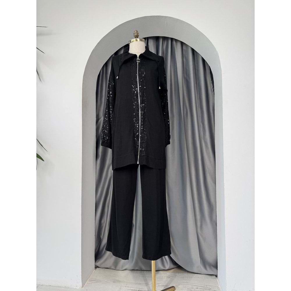 Pul Payet Keten Takım 120183 - Siyah - 36 - AZRA05701-46964