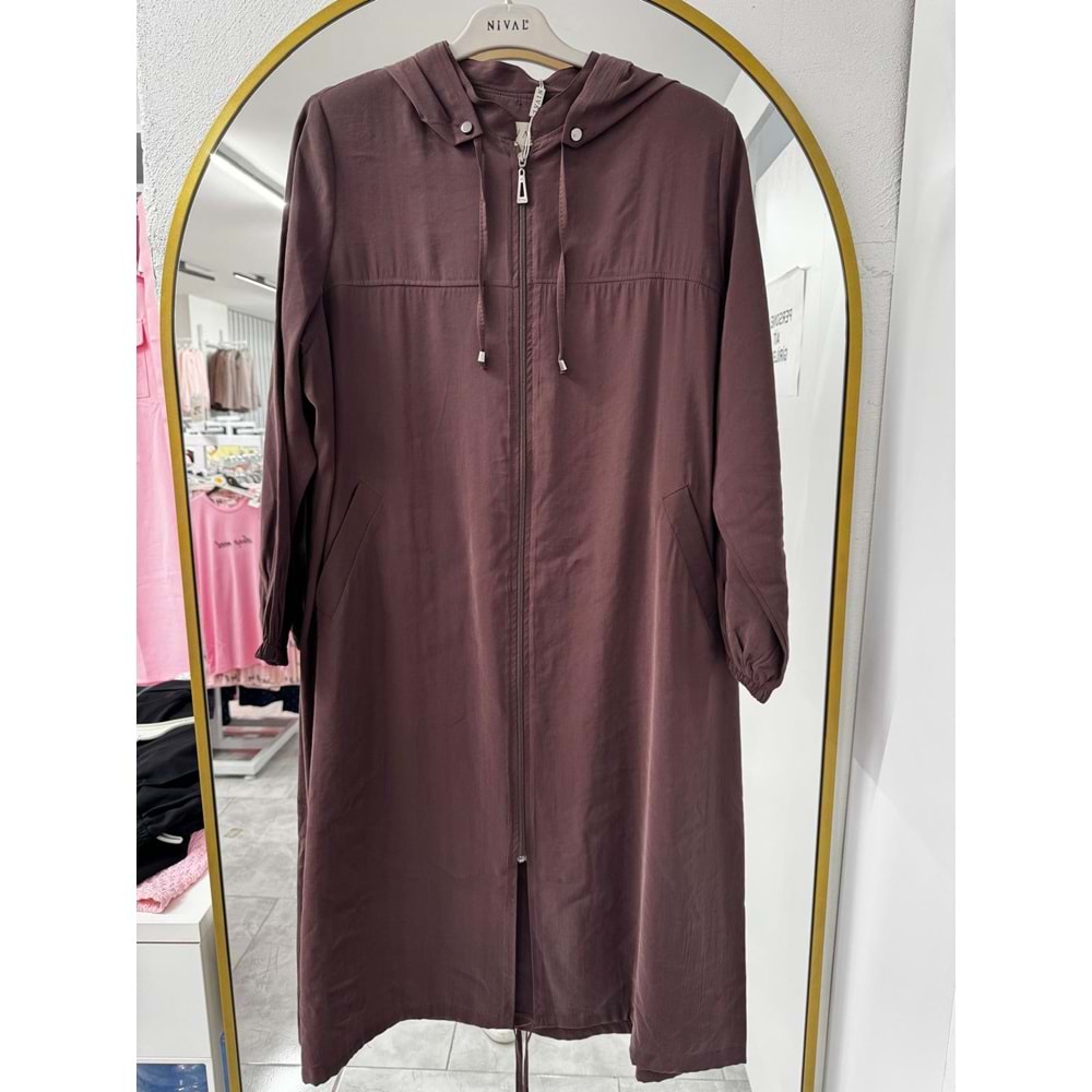 Arkası Nakışlı Kap 1499 - Kahve Rengi - 60